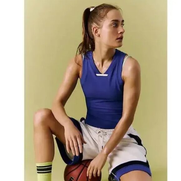 NWOT Free People Movement Powerwalk Tank In Radiant Blue - Picture 2 of 9